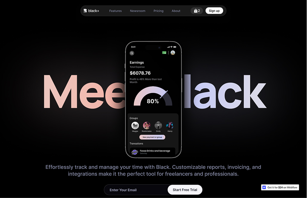 Black Plus template